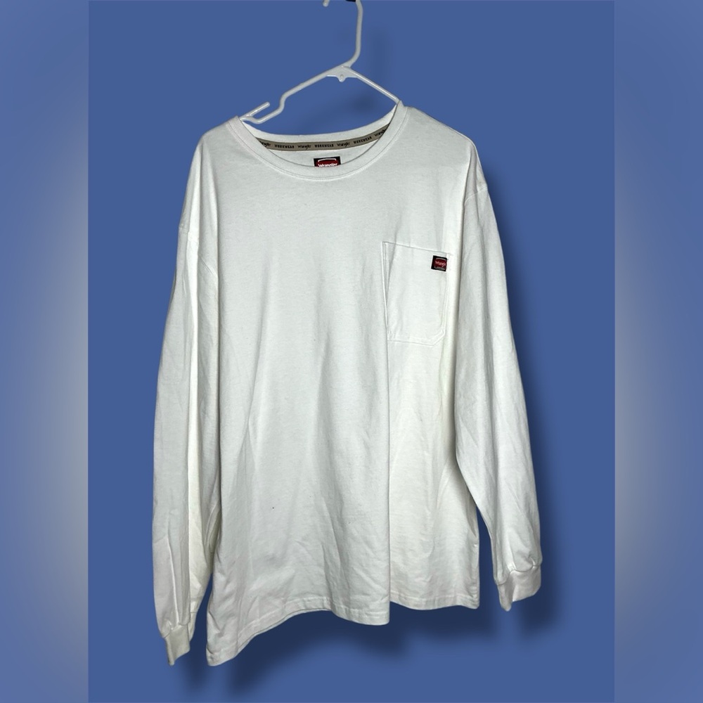Wrangler, long sleeve T-shirt, workwear pocket crew